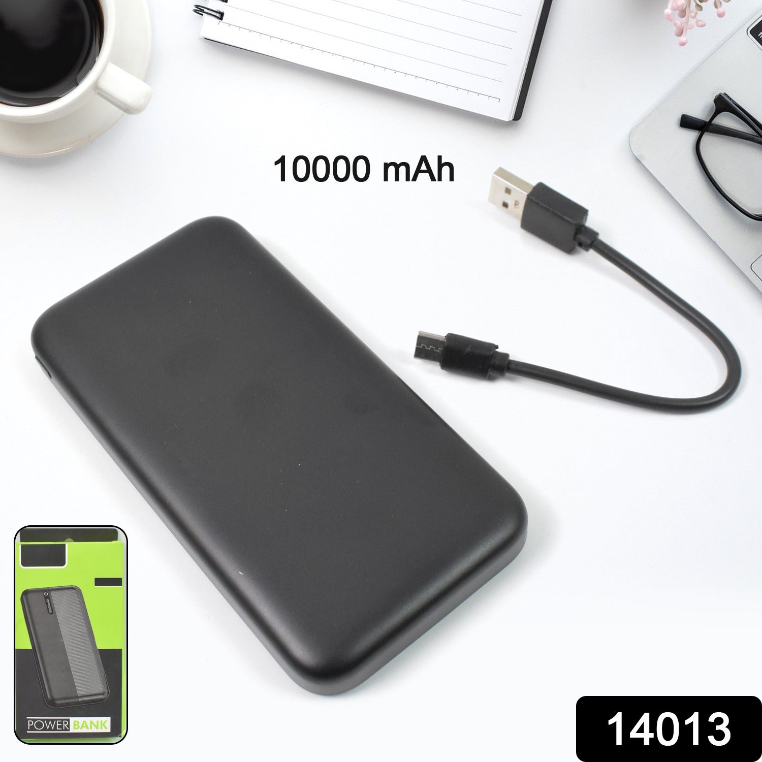 Lithium-Polymer, 2 USB Output, Power Bank, 10000mAh (1 Pc) - Shivani Jaswal Lithium-Polymer, 2 USB Output, Power Bank, 10000mAh (1 Pc)