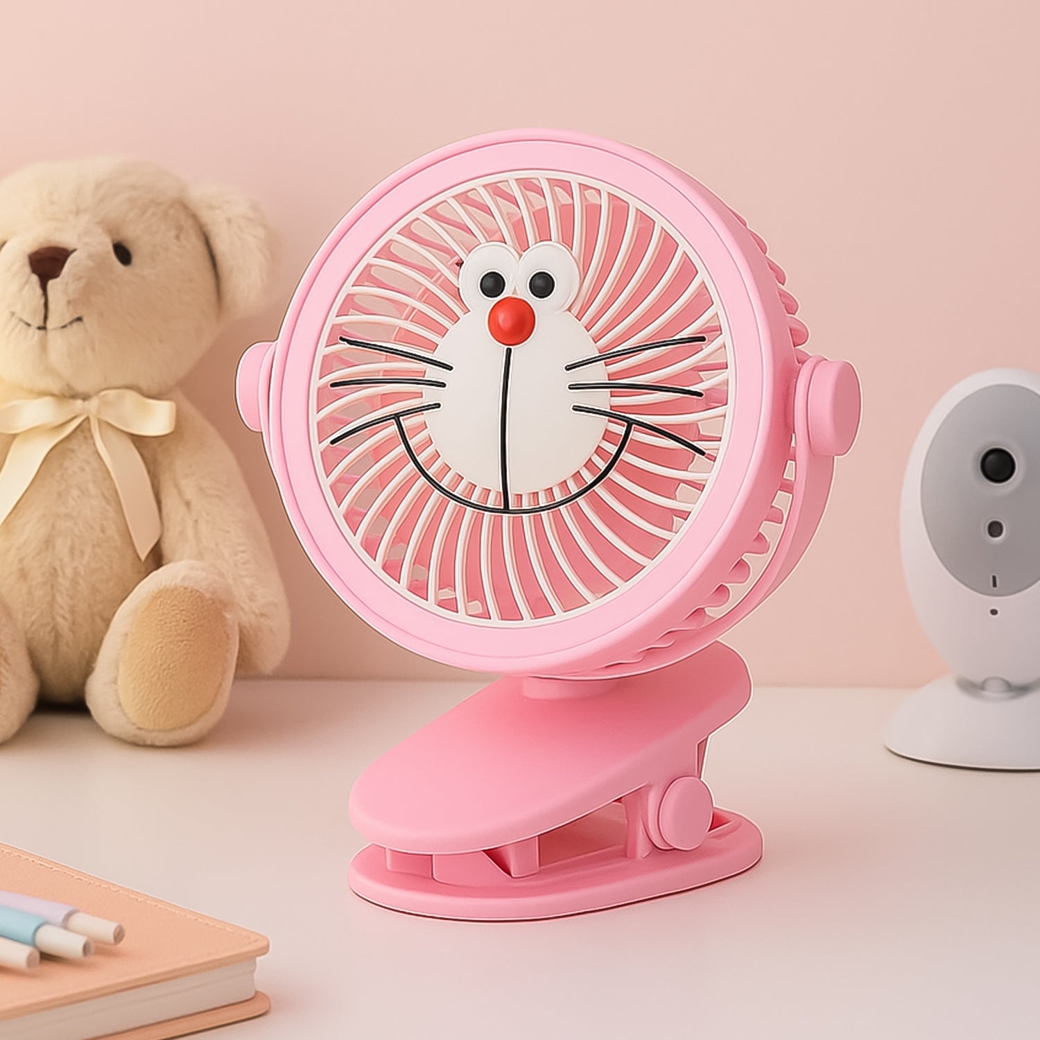 USB Portable Mini Desk Fan with Light – Personal Table Fan for Office, School & Home Use (1 PC) - Shivani Jaswal USB Portable Mini Desk Fan with Light – Personal Table Fan for Office, School & Home Use (1 PC)