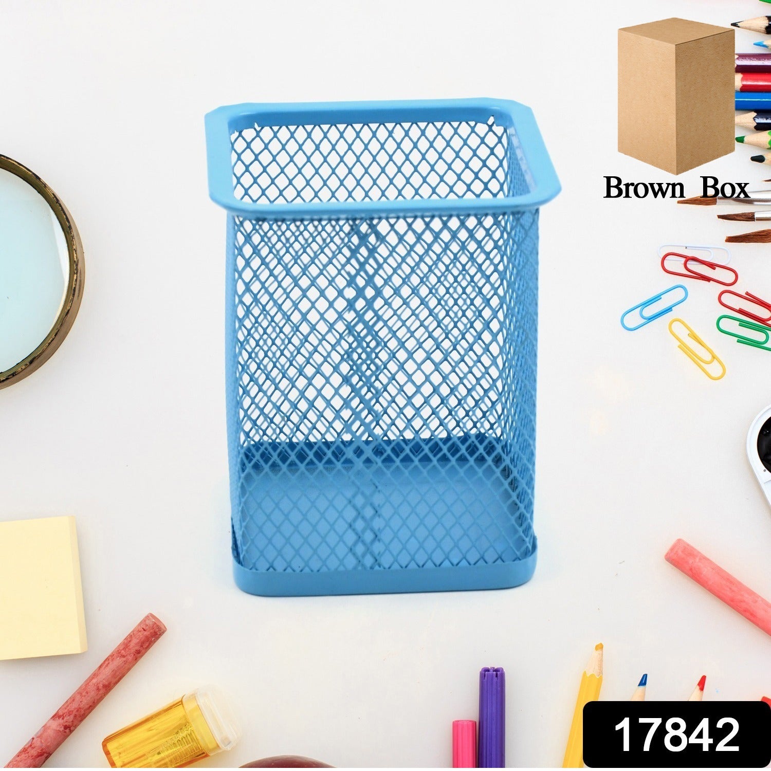 Pen Holder for Desk, Metal Mesh Holder (1 Pc) - Shivani Jaswal Pen Holder for Desk, Metal Mesh Holder (1 Pc)