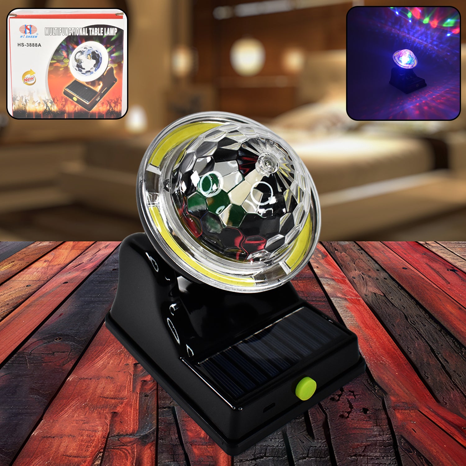 Multifunctional Solar 2 Modes Light Party Disco Light (1 Pc) - Shivani Jaswal Multifunctional Solar 2 Modes Light Party Disco Light (1 Pc)