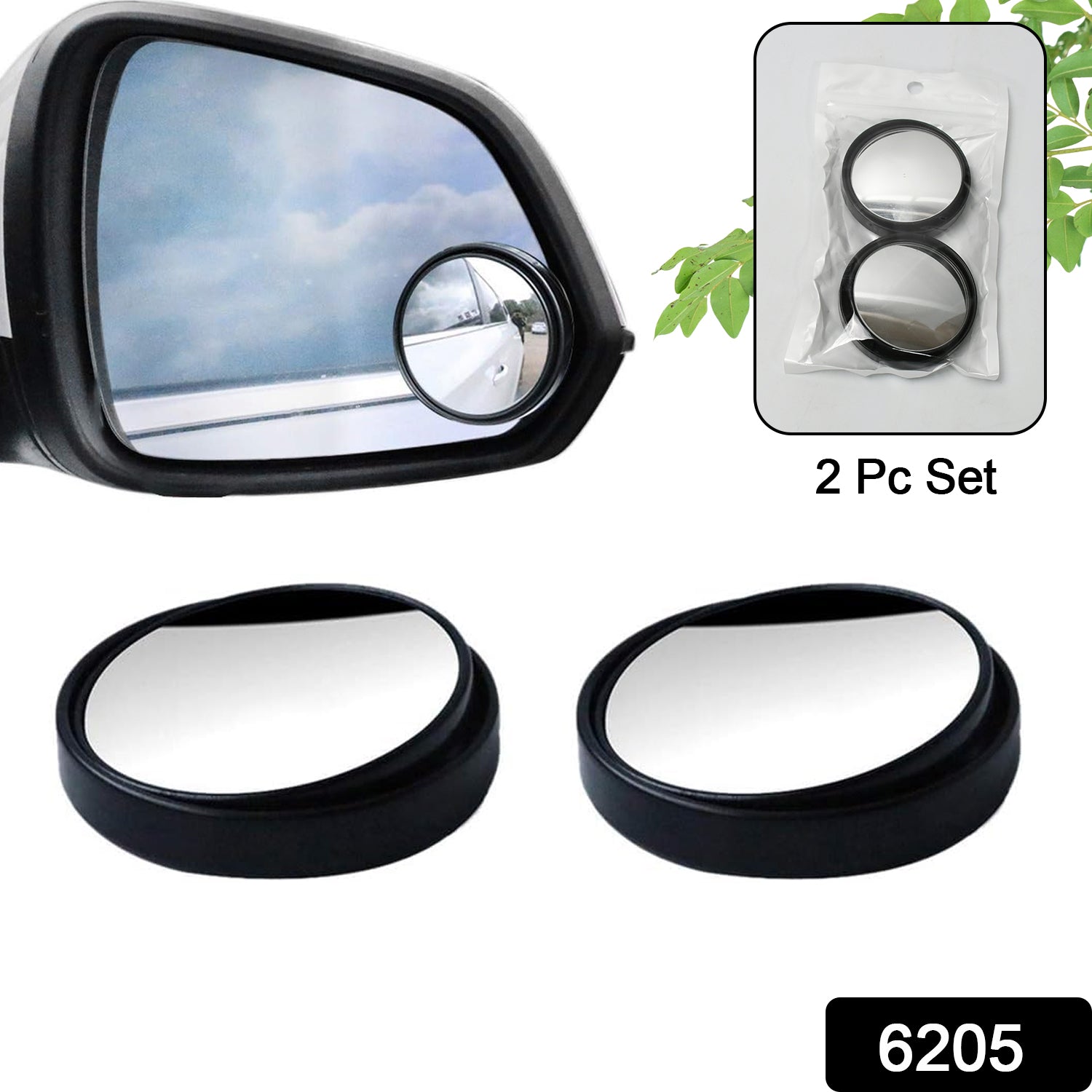 360° Blind Spot Convex Rear View Mirrors (2-Pack) - Shivani Jaswal 360° Blind Spot Convex Rear View Mirrors (2-Pack)