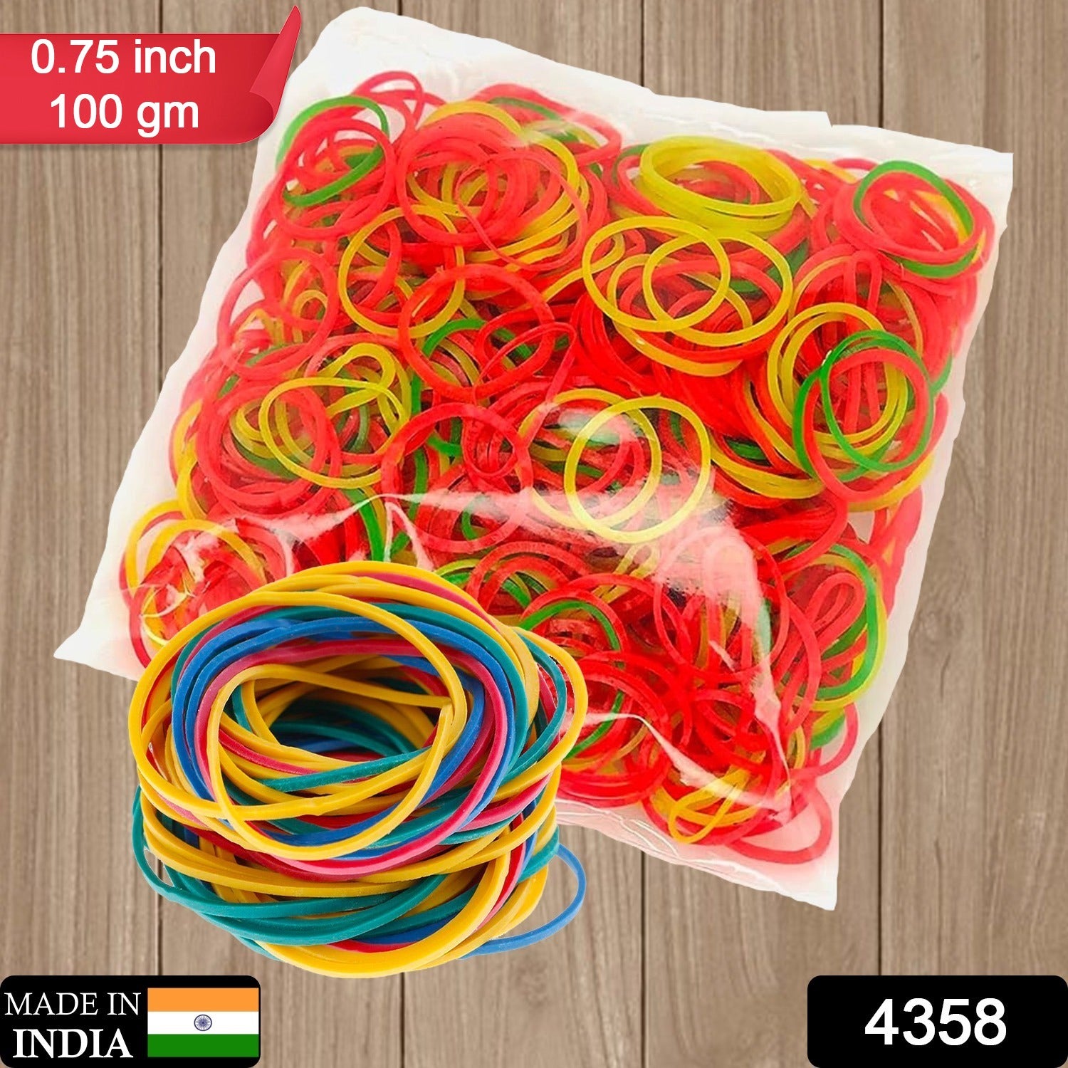 Multicolor Rubber Bands (Elastic & Reusable, Office & Home), Hair accessories - Shivani Jaswal Multicolor Rubber Bands (Elastic & Reusable, Office & Home), Hair accessories