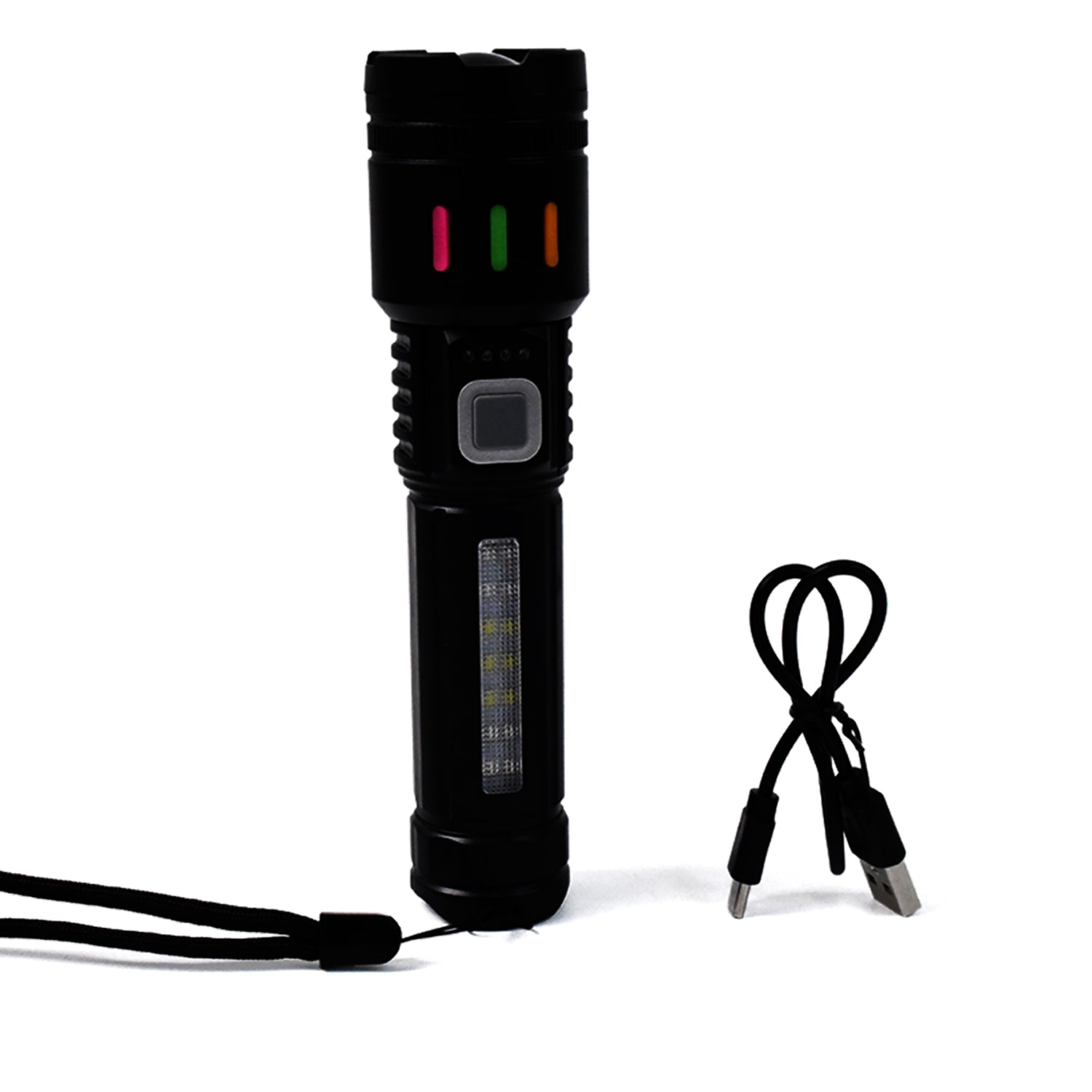 Led Torch High Lumens Fast Charging Flashlight / Torch with Far & Near Zoom (1 Pc) - Shivani Jaswal Led Torch High Lumens Fast Charging Flashlight / Torch with Far & Near Zoom (1 Pc)