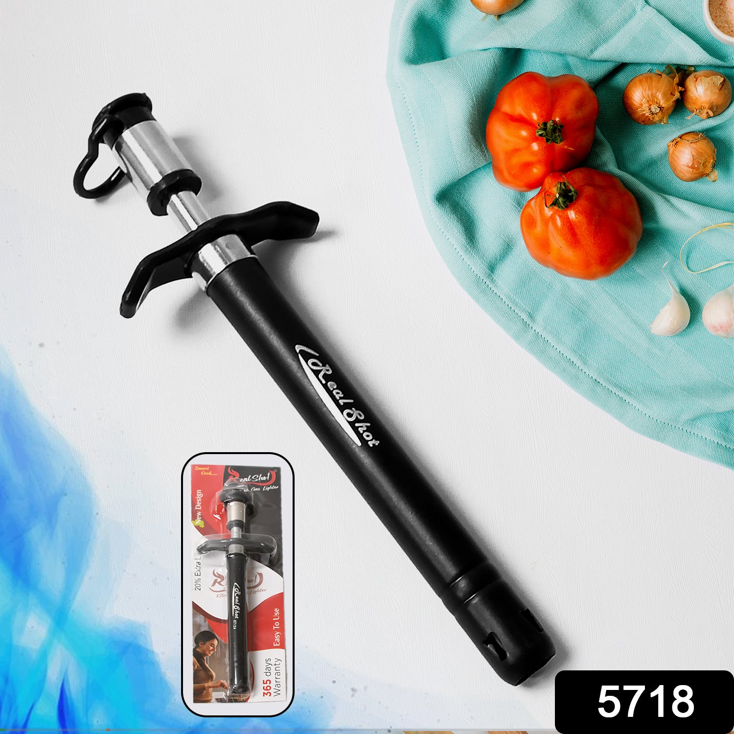 Stainless Steel Kitchen Gas Lighter - Durable, Long-Lasting for Stoves & Restaurants (1pc) - Shivani Jaswal Stainless Steel Kitchen Gas Lighter - Durable, Long-Lasting for Stoves & Restaurants (1pc)