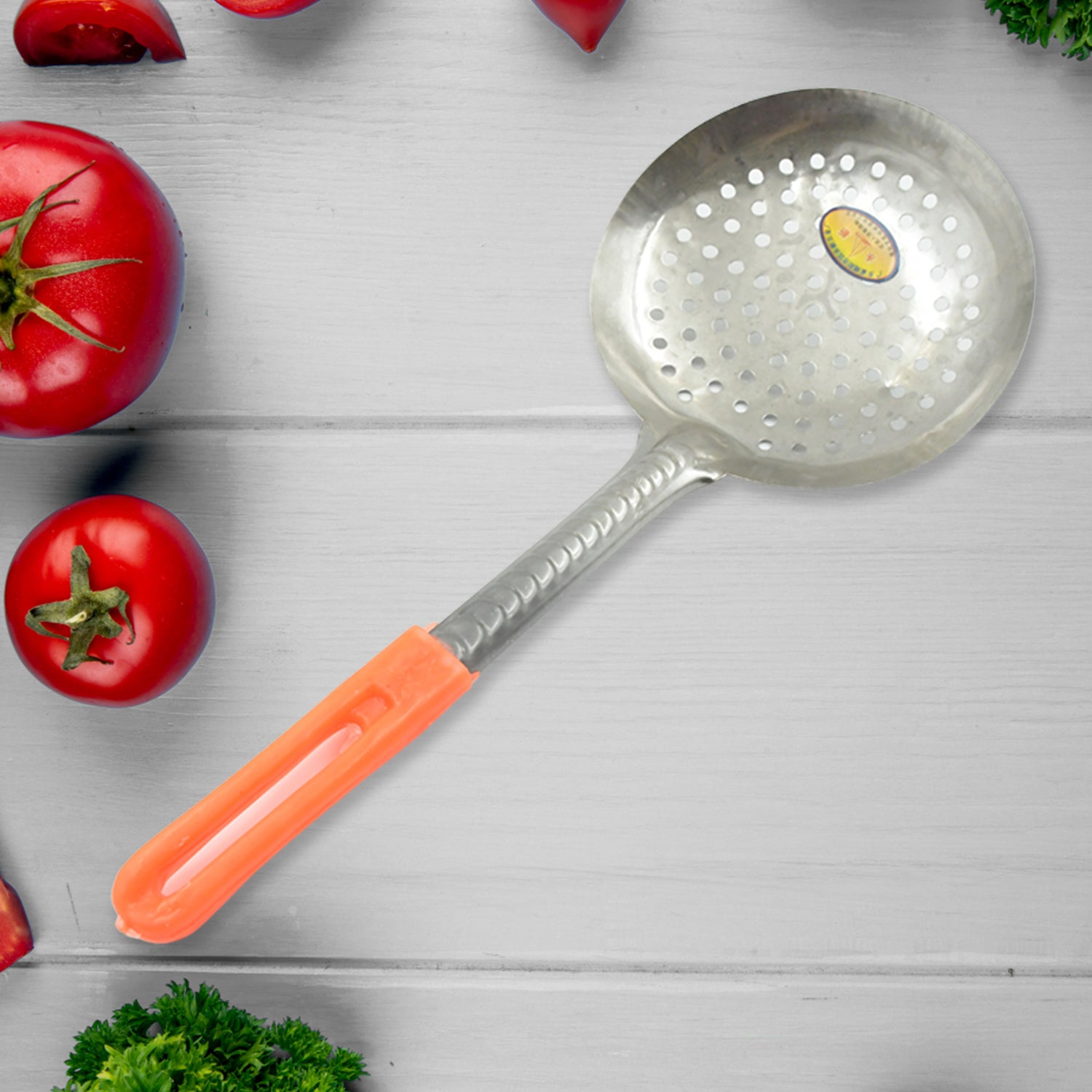 Colander Spoon, Non Slip Hand Polished Thickened Hot Pot Spoon for Kitchen for Restaurant, Stainless Steel Cooking Colander Skimmer Slotted Spoon Kitchen Strainer Ladle with Long Handle for Kitchen Cooking Baking (35 Cm) - Shivani Jaswal Colander Spoon, Non Slip Hand Polished Thickened Hot Pot Spoon for Kitchen for Restaurant, Stainless Steel Cooking Colander Skimmer Slotted Spoon Kitchen Strainer Ladle with Long Handle for Kitchen Cooking Baking (35 Cm)