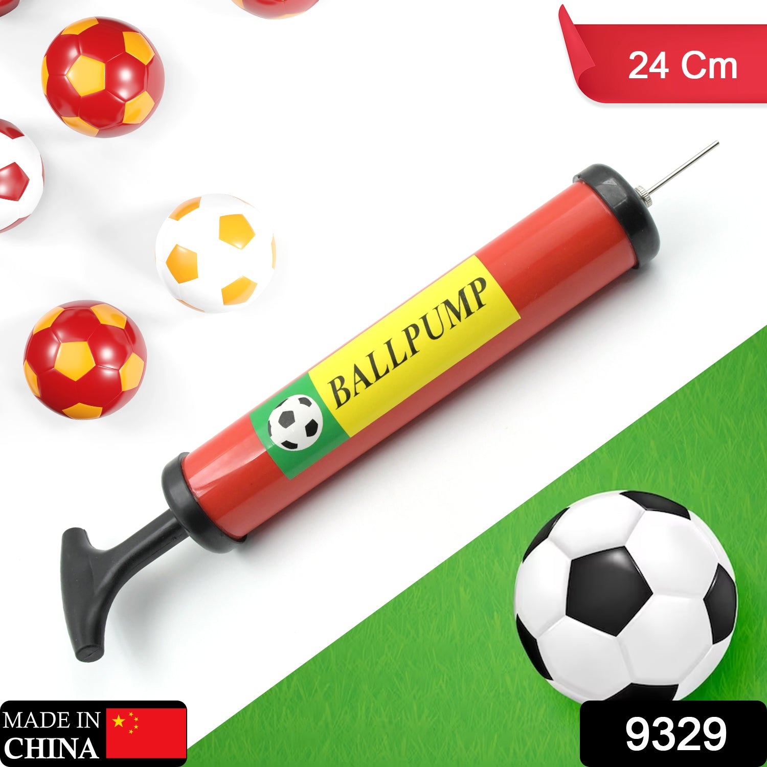 Plastic Pump for Inflating Balls (24CM) - Inflatable Ball Development Toy - Shivani Jaswal Plastic Pump for Inflating Balls (24CM) - Inflatable Ball Development Toy