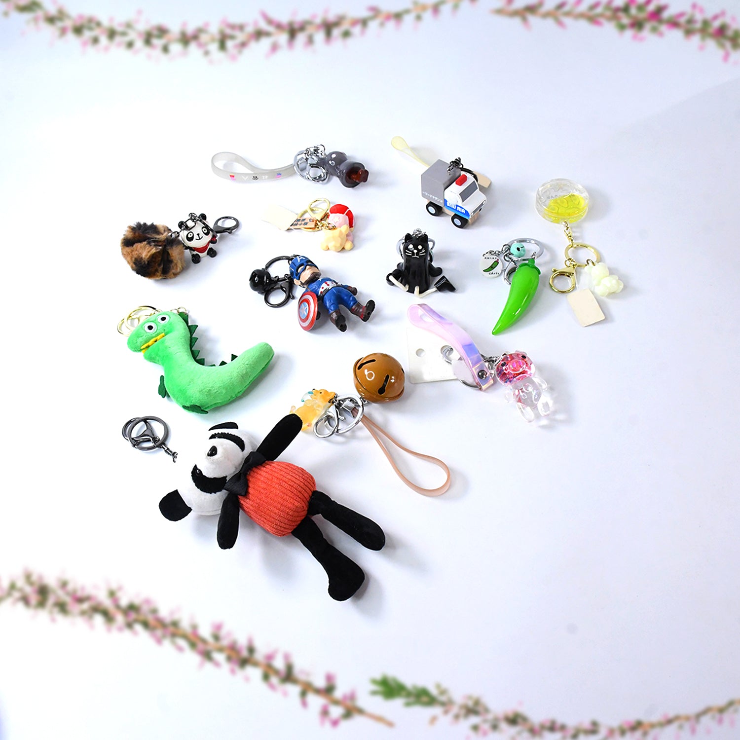 Mix Design & Size Keychain - Durable & Stylish Accessory (1 Pc / Mix Color) - Shivani Jaswal Mix Design & Size Keychain - Durable & Stylish Accessory (1 Pc / Mix Color)