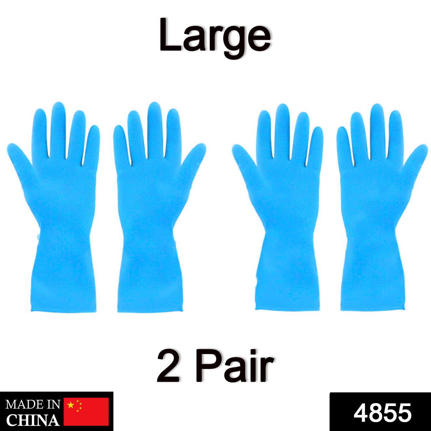 2-Pair Large Blue Multipurpose Gloves – Ideal for Washing, Gardening & Cleaning - Shivani Jaswal 2-Pair Large Blue Multipurpose Gloves – Ideal for Washing, Gardening & Cleaning