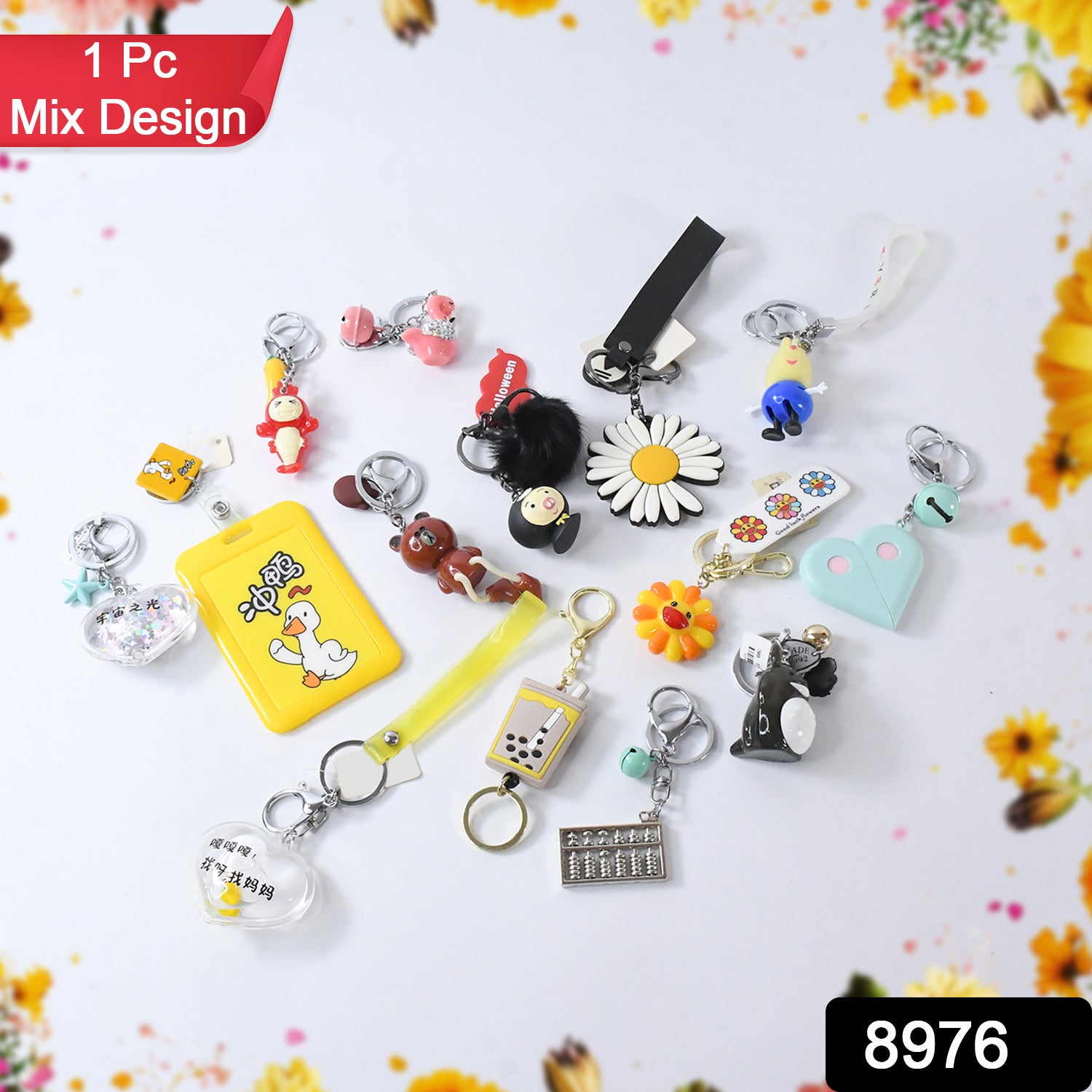 Mix Design & Size Keychain - Durable & Stylish Accessory (1 Pc / Mix Color) - Shivani Jaswal Mix Design & Size Keychain - Durable & Stylish Accessory (1 Pc / Mix Color)