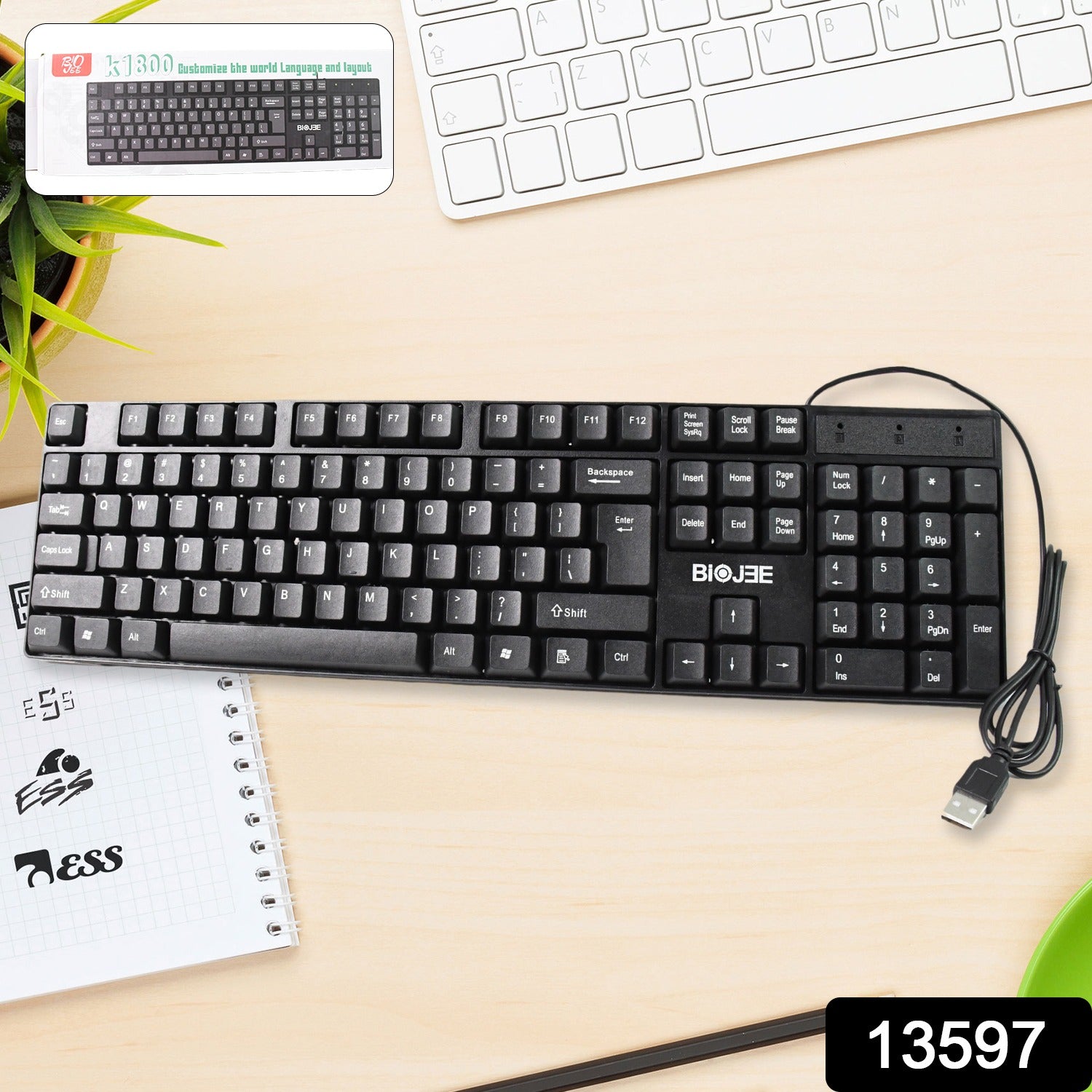 Wired USB Keyboard 104 Keys (1 Pc) - Shivani Jaswal Wired USB Keyboard 104 Keys (1 Pc)
