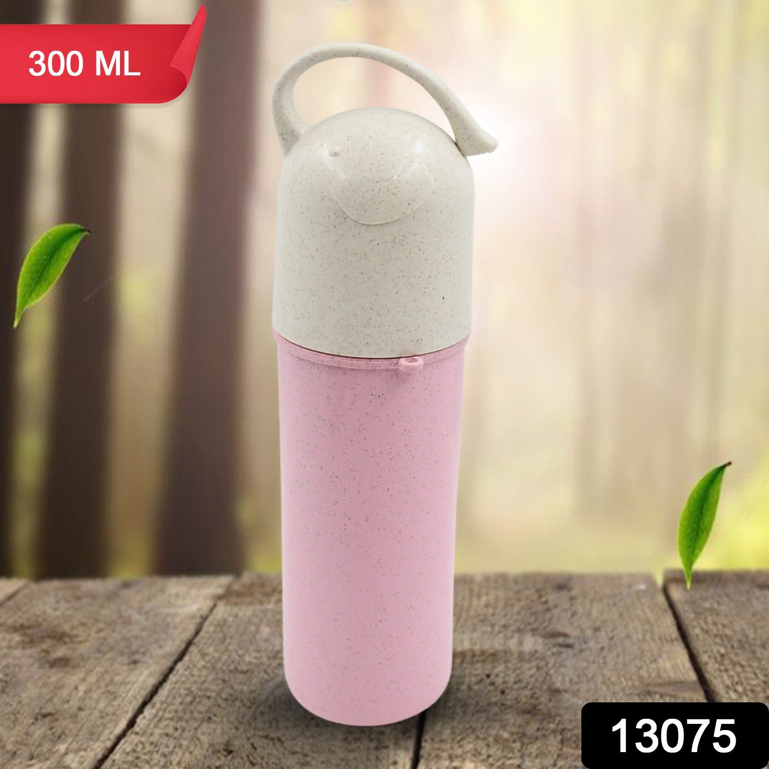 Travel Coffee Cup Portable Water Bottle Wheat Straw Coffee Tea Mug Coffee Mug with Lids & Handle for Coffee Tea Portable for School (300 ML Approx) - Shivani Jaswal Travel Coffee Cup Portable Water Bottle Wheat Straw Coffee Tea Mug Coffee Mug with Lids & Handle for Coffee Tea Portable for School (300 ML Approx)