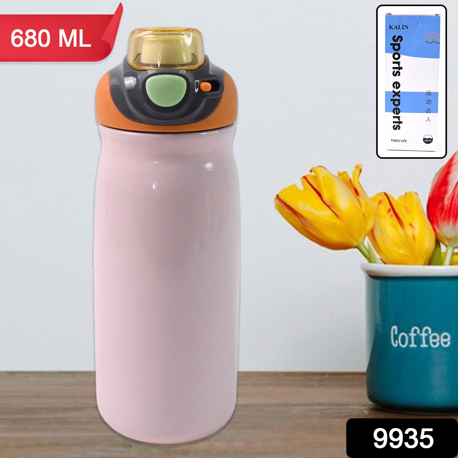 Stainless Steel Vacuum Tumbler Water Bottle (680ml) - Shivani Jaswal Stainless Steel Vacuum Tumbler Water Bottle (680ml)