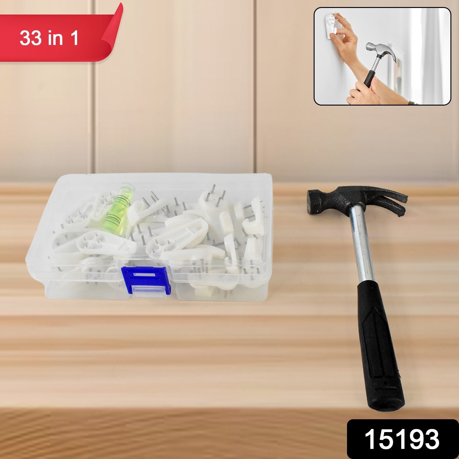 33 in 1 Picture Hangers Photos Hanging Hardware Kit (1 Set) - Shivani Jaswal 33 in 1 Picture Hangers Photos Hanging Hardware Kit (1 Set)