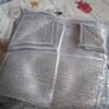 Double-Sided Microfiber Cloth & Stainless Steel Scrubber â€“ Non-Scratch Wire (1 Pc, 20x20 cm)