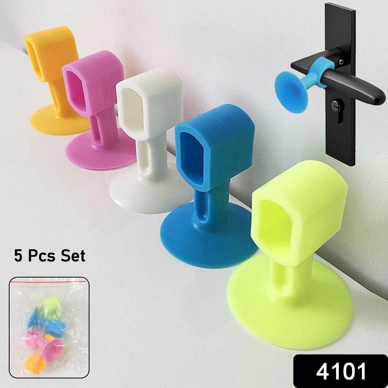Self-Sucking Silicone Door Stopper (5 Pcs Set) - Shivani Jaswal Self-Sucking Silicone Door Stopper (5 Pcs Set)