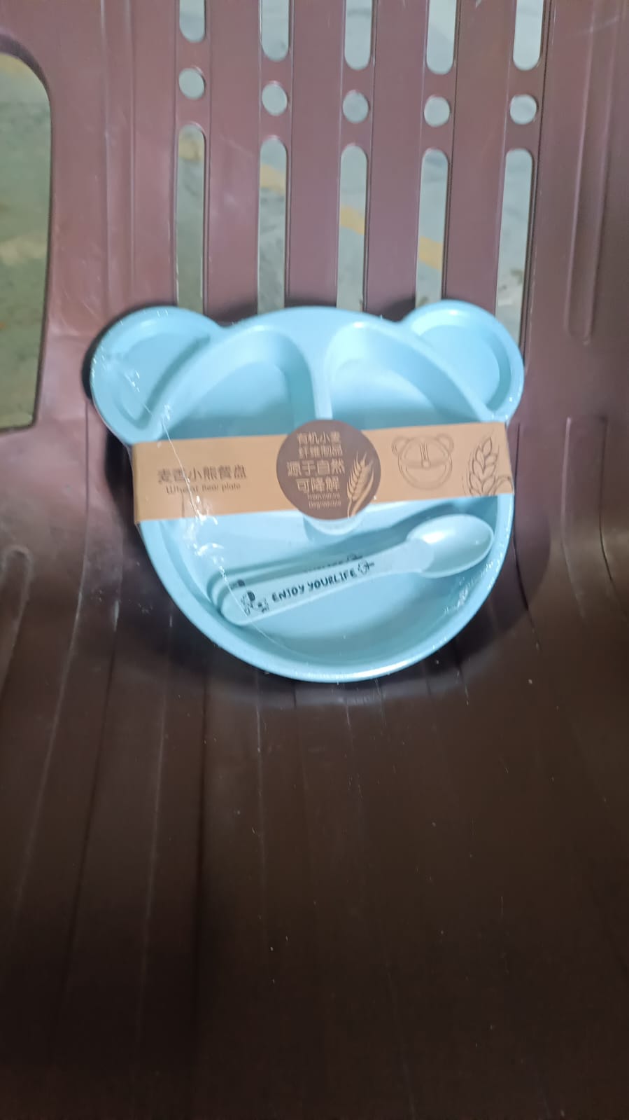 Kids 3 Compartment Food Tray / Plates With Spoon & Fork (1 Set) - Shivani Jaswal Kids 3 Compartment Food Tray / Plates With Spoon & Fork (1 Set)