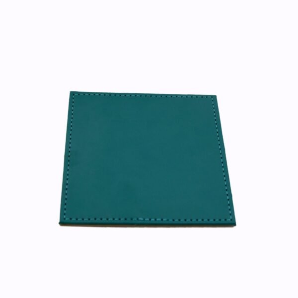 Square Leather Tea Coaster â€“ Durable Dining Table Accessory (1 Pc)