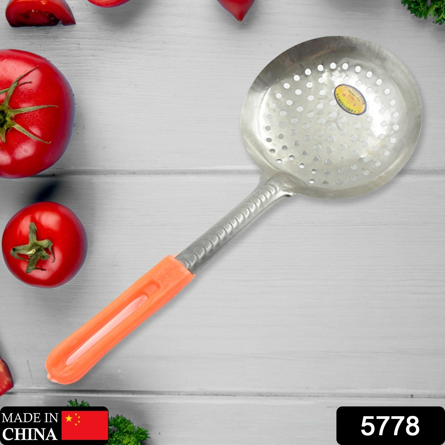 Colander Spoon, Non Slip Hand Polished Thickened Hot Pot Spoon for Kitchen for Restaurant, Stainless Steel Cooking Colander Skimmer Slotted Spoon Kitchen Strainer Ladle with Long Handle for Kitchen Cooking Baking (35 Cm) - Shivani Jaswal Colander Spoon, Non Slip Hand Polished Thickened Hot Pot Spoon for Kitchen for Restaurant, Stainless Steel Cooking Colander Skimmer Slotted Spoon Kitchen Strainer Ladle with Long Handle for Kitchen Cooking Baking (35 Cm)