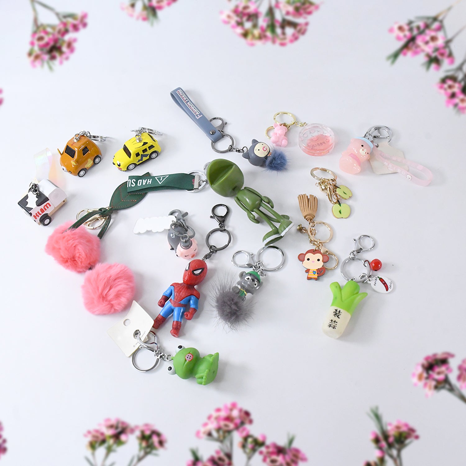 Mix Design & Size Keychain - Durable & Stylish Accessory (1 Pc / Mix Color) - Shivani Jaswal Mix Design & Size Keychain - Durable & Stylish Accessory (1 Pc / Mix Color)