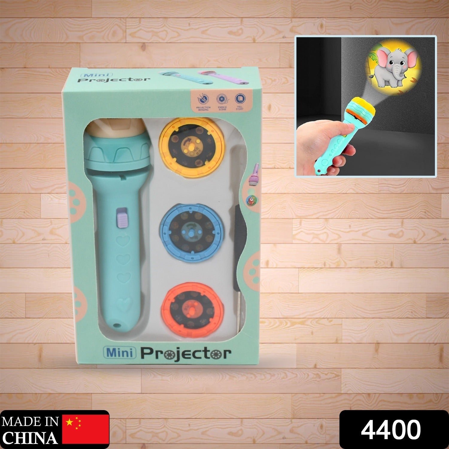 Mini Slide Projector for Kids with 3 Slide and Animated Pattern, Flashlight Torch for Kids, Projector Torch, Educational Learning Toy - Shivani Jaswal Mini Slide Projector for Kids with 3 Slide and Animated Pattern, Flashlight Torch for Kids, Projector Torch, Educational Learning Toy