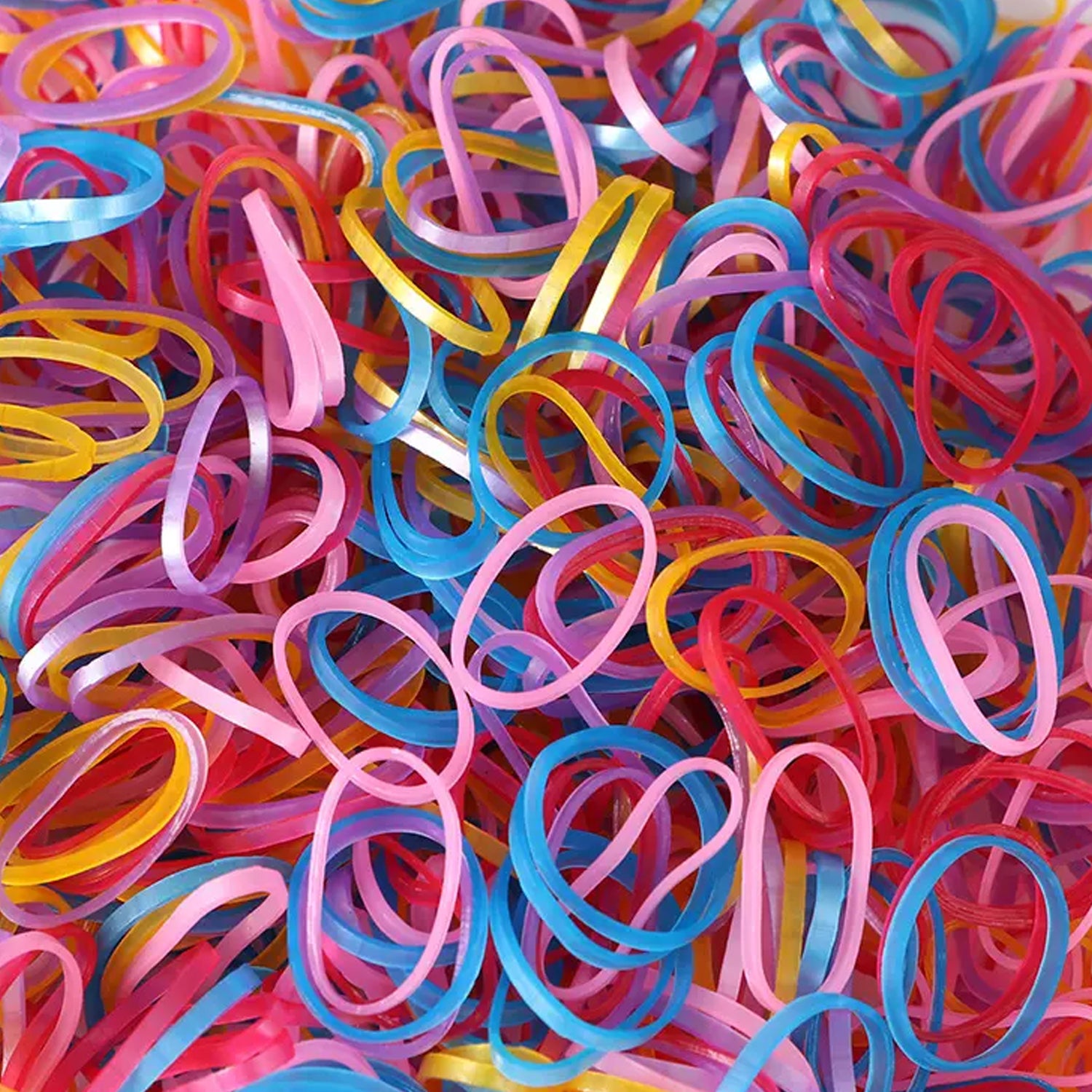 Multicolor Rubber Bands (Elastic & Reusable, Office & Home), Hair accessories - Shivani Jaswal Multicolor Rubber Bands (Elastic & Reusable, Office & Home), Hair accessories