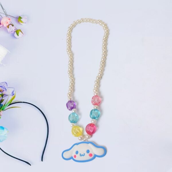 Self Adhesive Stickers Mix Design Kids Beaded Necklace (1 Set)