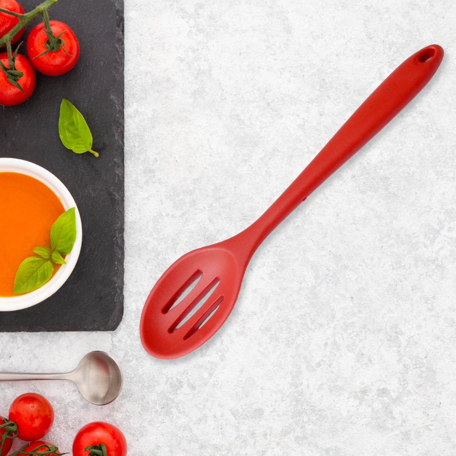 Multipurpose Silicone Spoon, Silicone Basting Spoon Non-Stick Kitchen Utensils Household Gadgets Heat-Resistant Non Stick Spoons Kitchen Cookware Items For Cooking and Baking (6 Pcs Set) - Shivani Jaswal Multipurpose Silicone Spoon, Silicone Basting Spoon Non-Stick Kitchen Utensils Household Gadgets Heat-Resistant Non Stick Spoons Kitchen Cookware Items For Cooking and Baking (6 Pcs Set)