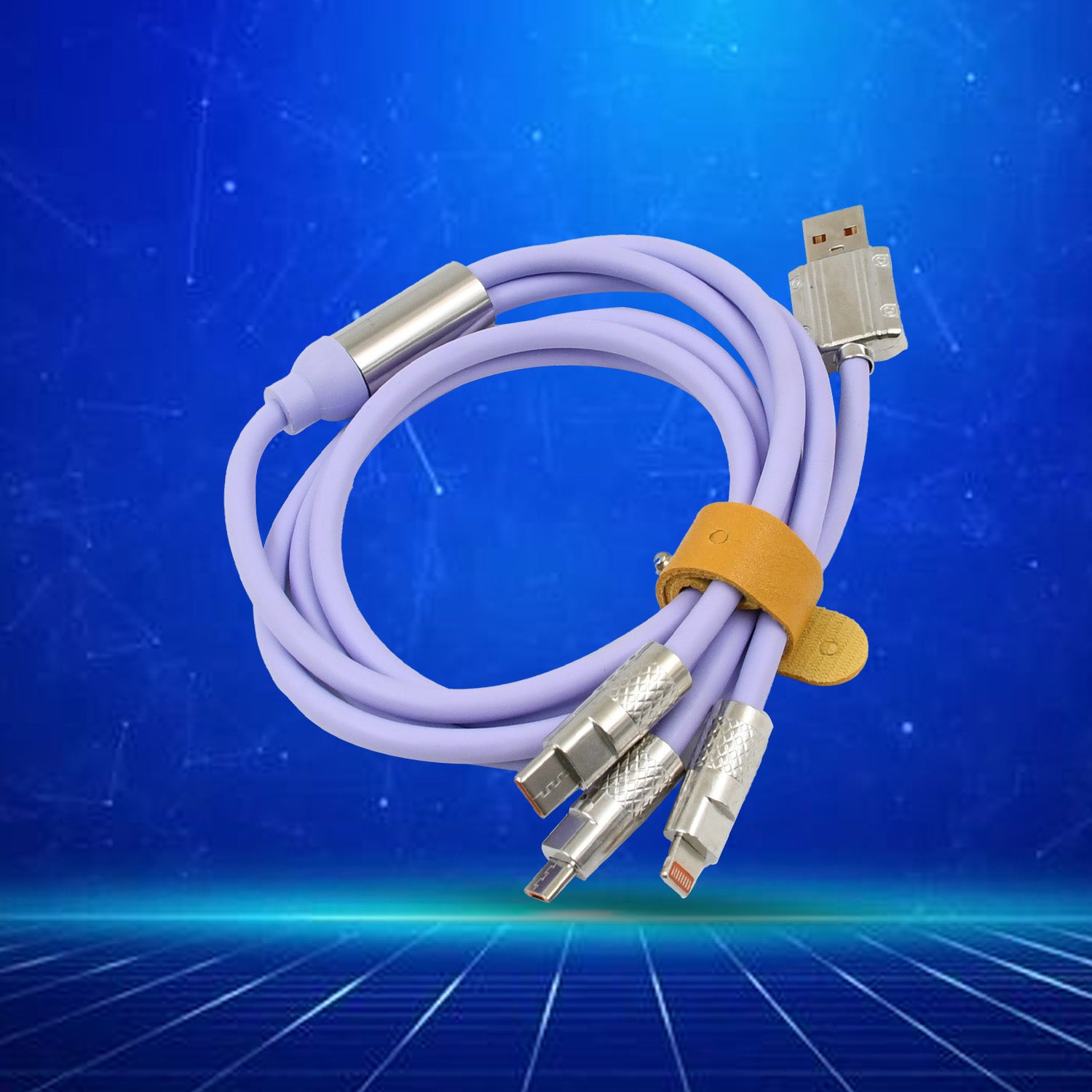3 in 1 Multi Super Fast Charging Cable (1 Pc) - Shivani Jaswal 3 in 1 Multi Super Fast Charging Cable (1 Pc)