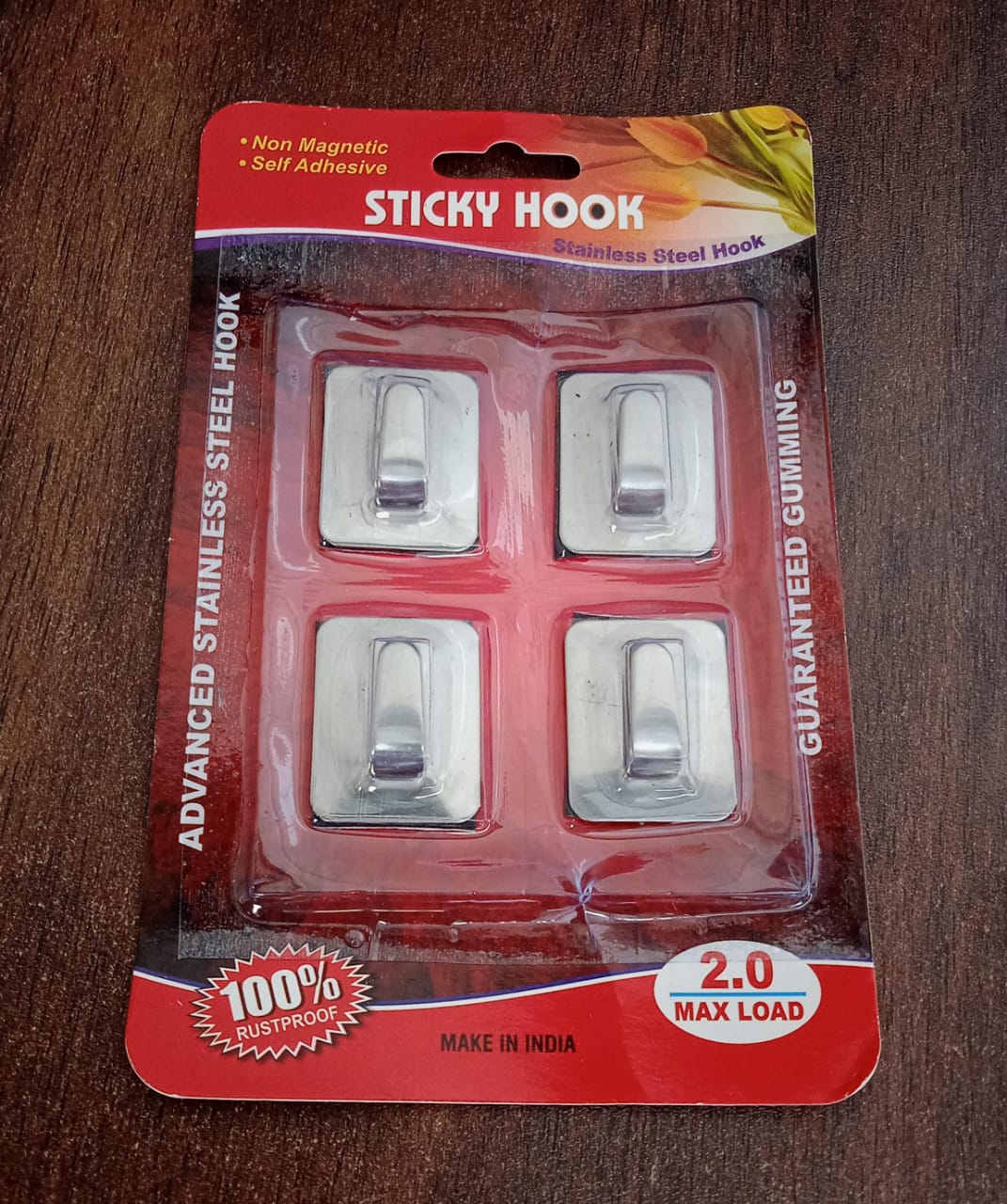 Self- Adhesive Hooks, Heavy Duty Wall Hooks Hangers Stainless Steel Waterproof Sticky Hooks for Hanging Robe Coat Towel Kitchen Bathroom and. - Shivani Jaswal Self- Adhesive Hooks, Heavy Duty Wall Hooks Hangers Stainless Steel Waterproof Sticky Hooks for Hanging Robe Coat Towel Kitchen Bathroom and.