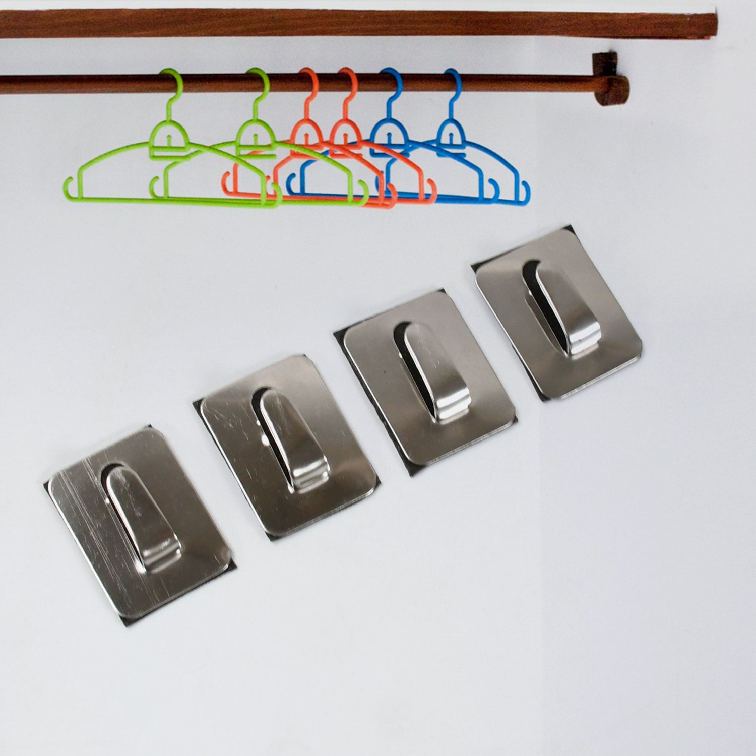 Self- Adhesive Hooks, Heavy Duty Wall Hooks Hangers Stainless Steel Waterproof Sticky Hooks for Hanging Robe Coat Towel Kitchen Bathroom and. - Shivani Jaswal Self- Adhesive Hooks, Heavy Duty Wall Hooks Hangers Stainless Steel Waterproof Sticky Hooks for Hanging Robe Coat Towel Kitchen Bathroom and.