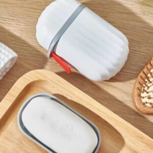 Stylish Soap Box with Secure Seal for Travel, Bathroom, Camping (1 Pc)