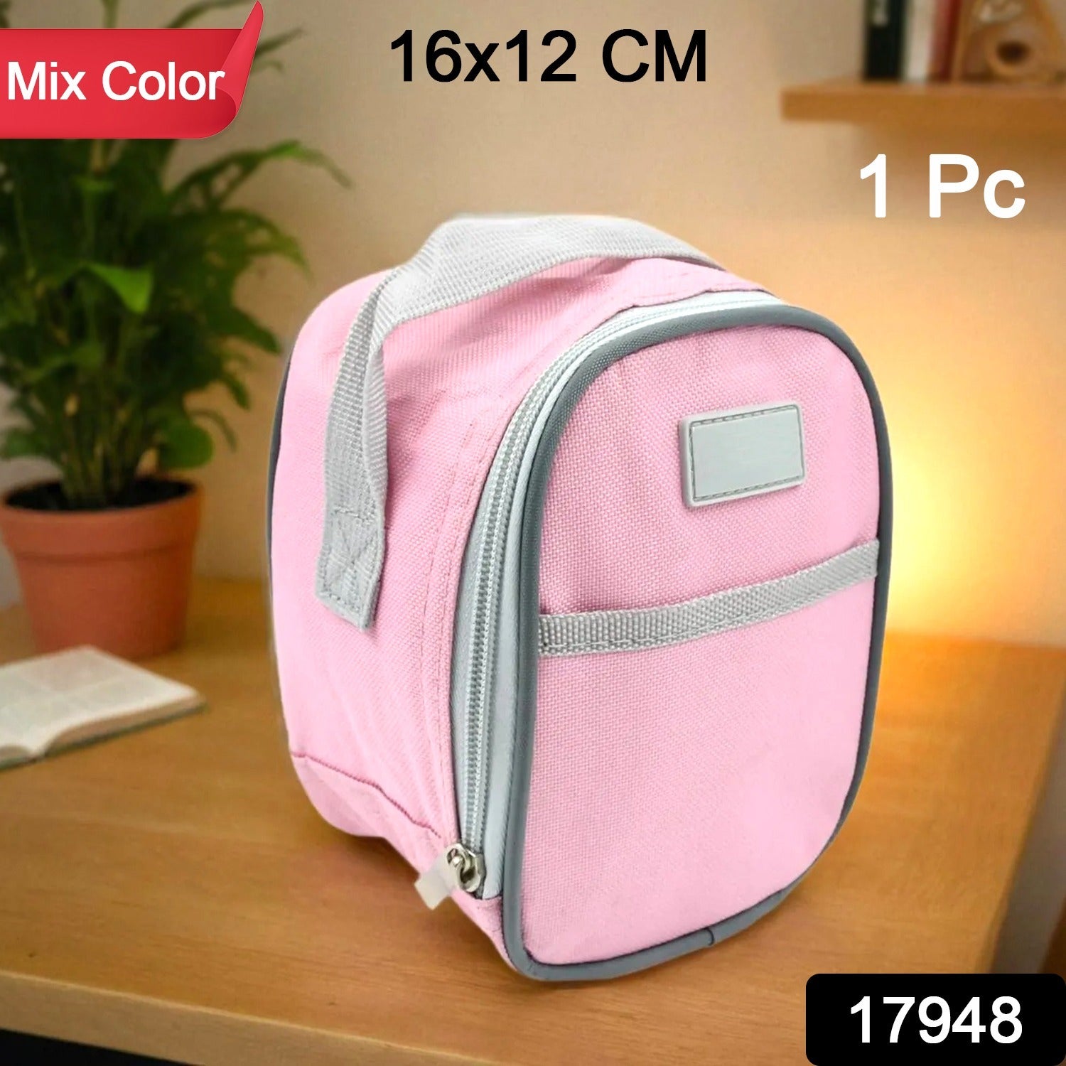 Mini Thermal Bag, insulated Lunch Bag (1 Pc / Mix Color) - Shivani Jaswal Mini Thermal Bag, insulated Lunch Bag (1 Pc / Mix Color)