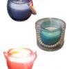 Beads glass scented candle – Jasmine, Lavender, Lemongrass – 80g soy wax