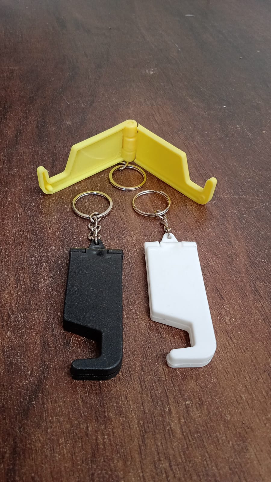 2 in 1 Plastic Keychain with Mobile Stand / Phone Holder (1 Pc / Multicolor) - Shivani Jaswal 2 in 1 Plastic Keychain with Mobile Stand / Phone Holder (1 Pc / Multicolor)