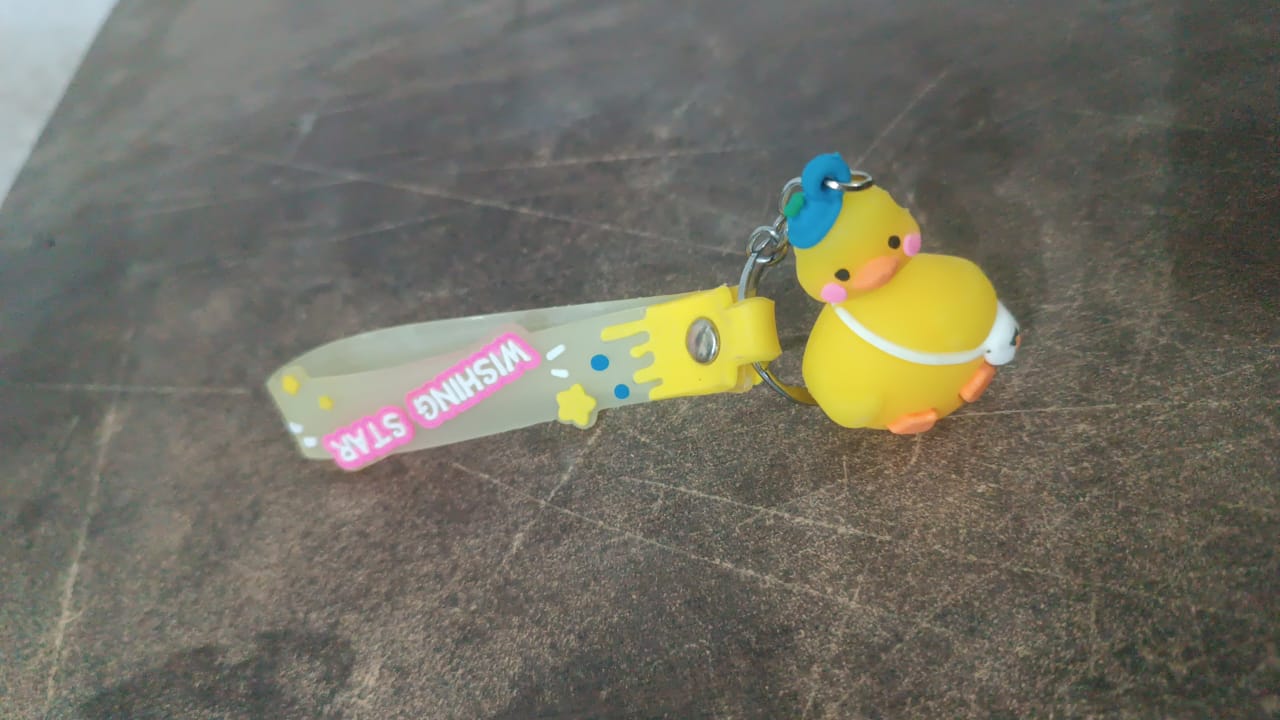 Cute Cartoon Silicone 3D Key Chain with Metal Hook & Strap (Pack of 1) - Shivani Jaswal Cute Cartoon Silicone 3D Key Chain with Metal Hook & Strap (Pack of 1)