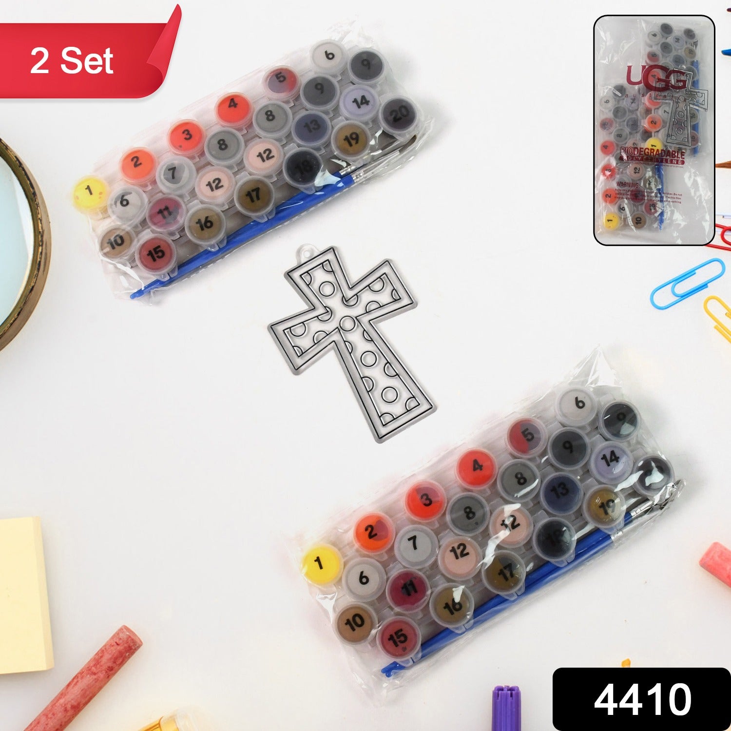 Paint by Number Kits 2 Set 20 Number Color, 6 paint brushes (2 Set) - Shivani Jaswal Paint by Number Kits 2 Set 20 Number Color, 6 paint brushes (2 Set)