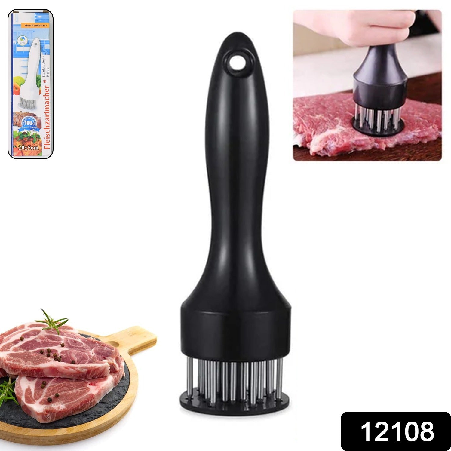 Meat Tenderizer Tool Stainless Steel Needle (1 Pc) - Shivani Jaswal Meat Tenderizer Tool Stainless Steel Needle (1 Pc)