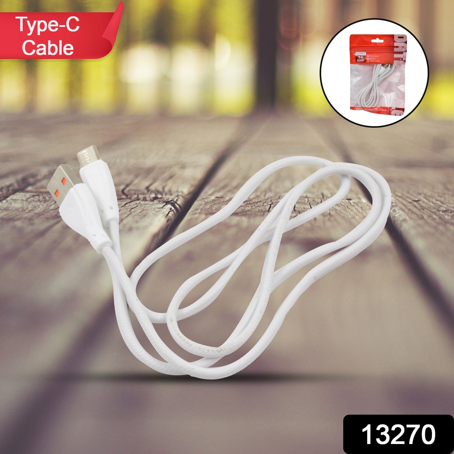 Type C data cable with 3.5 Amp Fast Charging Cable (900 MM / 1 Pc) - Shivani Jaswal Type C data cable with 3.5 Amp Fast Charging Cable (900 MM / 1 Pc)