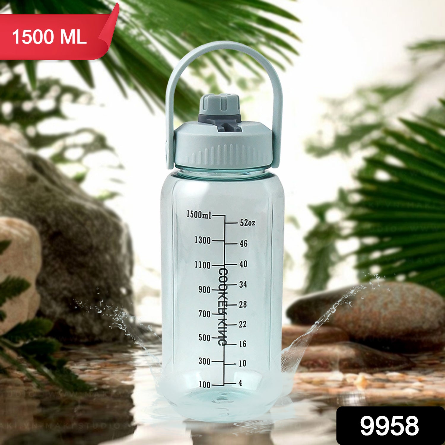 Plastic water bottle With Carry Handle (1 pc / 1500 ML) - Shivani Jaswal Plastic water bottle With Carry Handle (1 pc / 1500 ML)