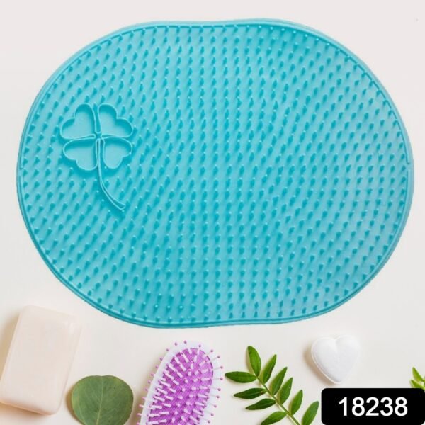 Silicone Bath Massage Cushion with Suction Cup (35Ã—28 CM / 1 Pc)