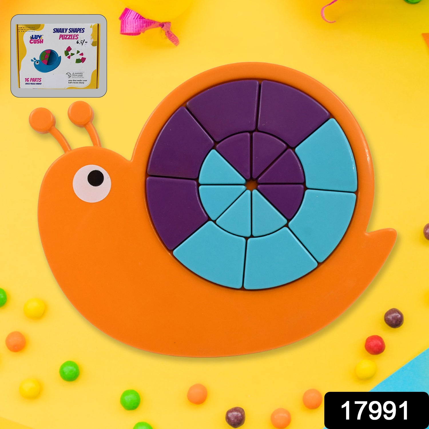Mini Snail Puzzle – STEM Educational Toy, Puzzle Games for Ages 3-6 (Mix Color) - Shivani Jaswal Mini Snail Puzzle – STEM Educational Toy, Puzzle Games for Ages 3-6 (Mix Color)