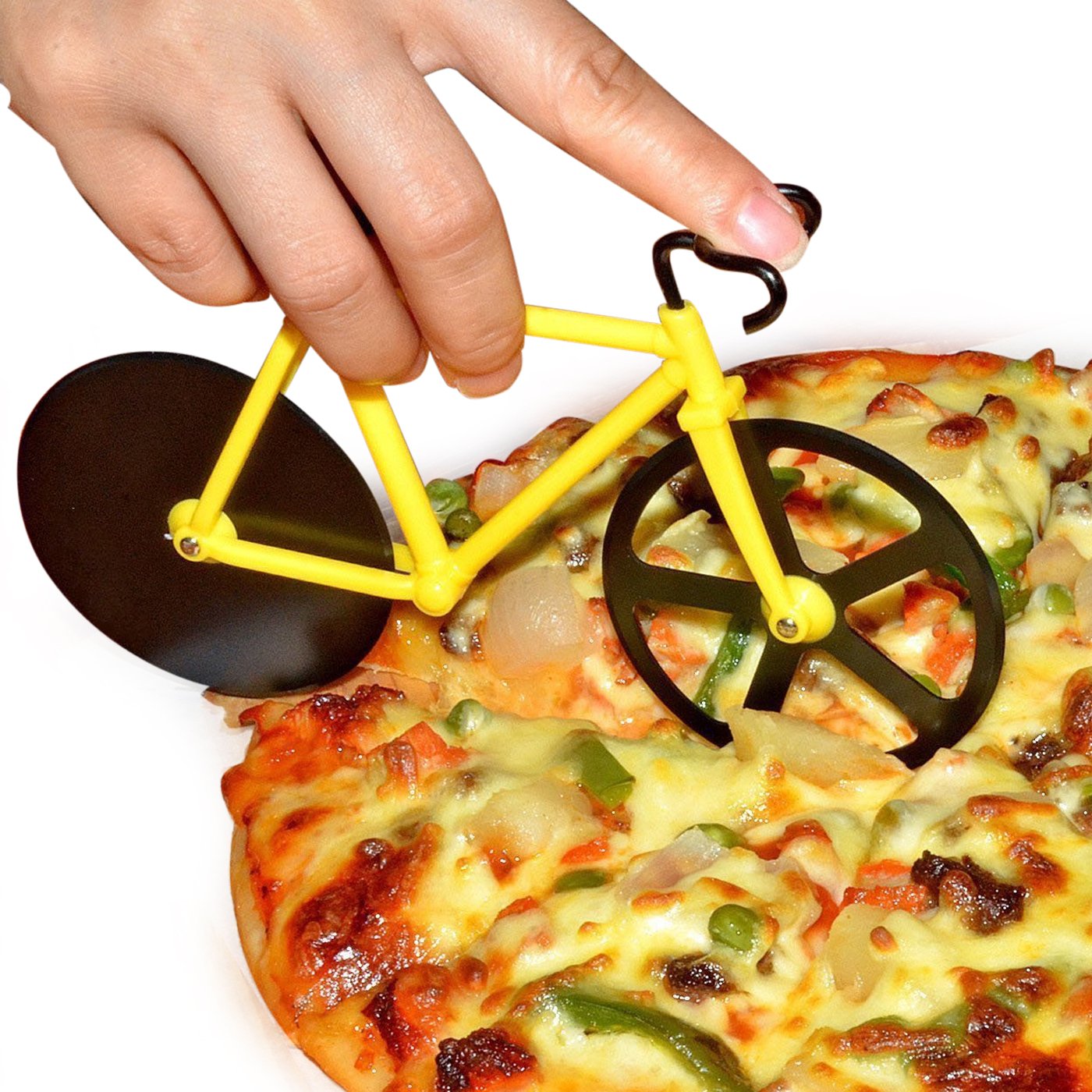 Bicycle Pizza Cutter (1 Pc): Stainless Steel, Unbreakable Handle - Shivani Jaswal Bicycle Pizza Cutter (1 Pc): Stainless Steel, Unbreakable Handle