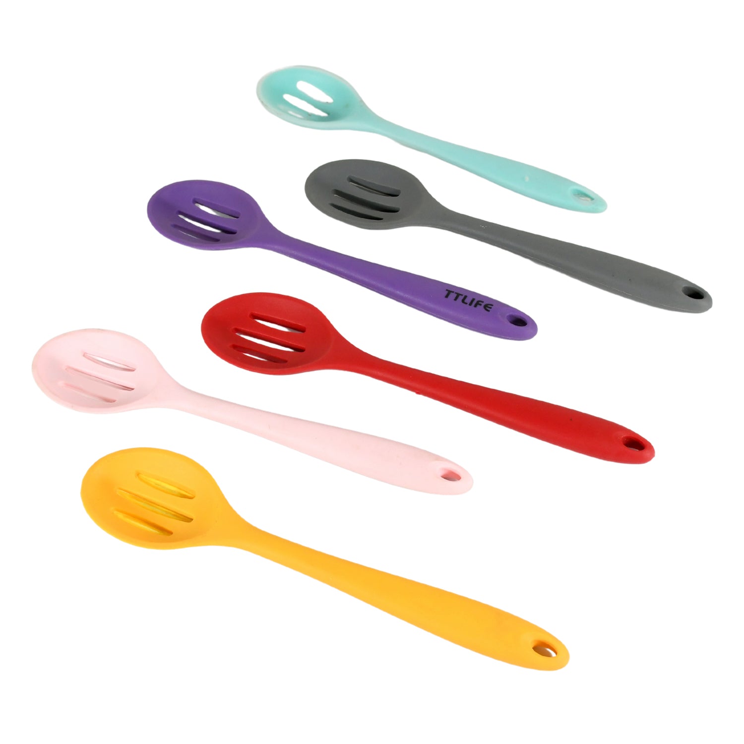 Multipurpose Silicone Spoon, Silicone Basting Spoon Non-Stick Kitchen Utensils Household Gadgets Heat-Resistant Non Stick Spoons Kitchen Cookware Items For Cooking and Baking (6 Pcs Set) - Shivani Jaswal Multipurpose Silicone Spoon, Silicone Basting Spoon Non-Stick Kitchen Utensils Household Gadgets Heat-Resistant Non Stick Spoons Kitchen Cookware Items For Cooking and Baking (6 Pcs Set)