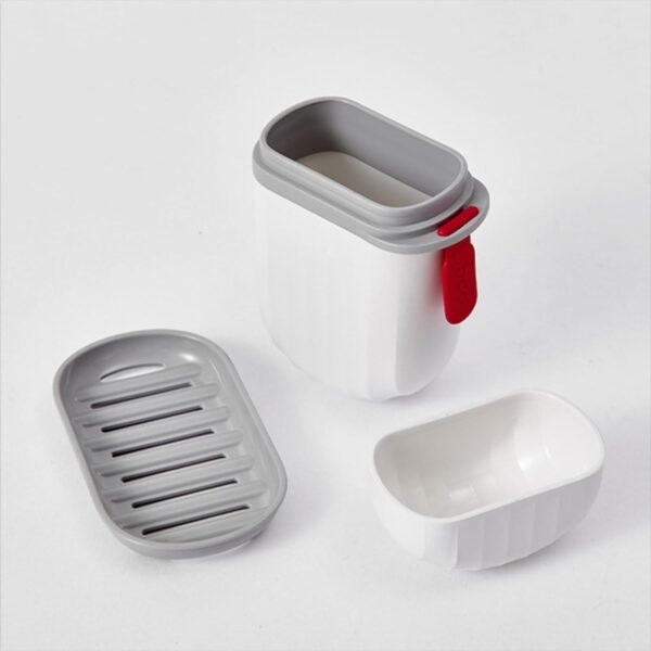 Stylish Soap Box with Secure Seal for Travel, Bathroom, Camping (1 Pc)