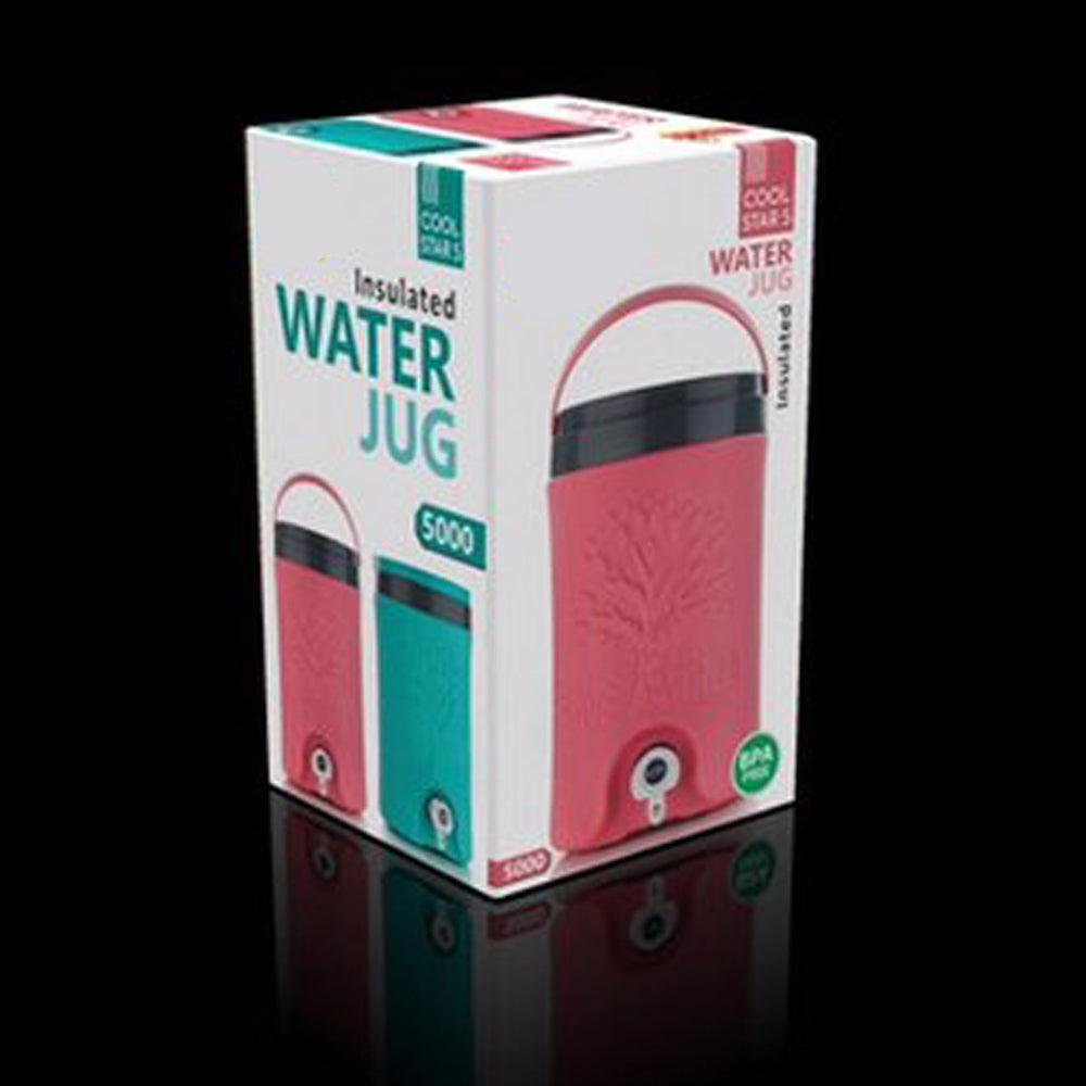 Multicolored 5L Water Rover Jug: Insulated Plastic Jug with Sturdy Handle - Shivani Jaswal Multicolored 5L Water Rover Jug: Insulated Plastic Jug with Sturdy Handle