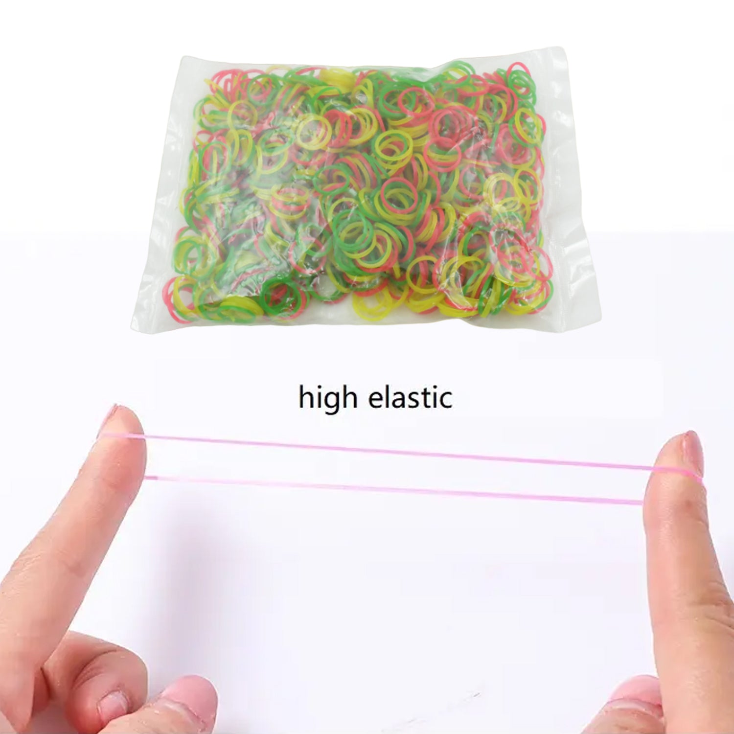 Multicolor Rubber Bands (Elastic & Reusable, Office & Home), Hair accessories - Shivani Jaswal Multicolor Rubber Bands (Elastic & Reusable, Office & Home), Hair accessories