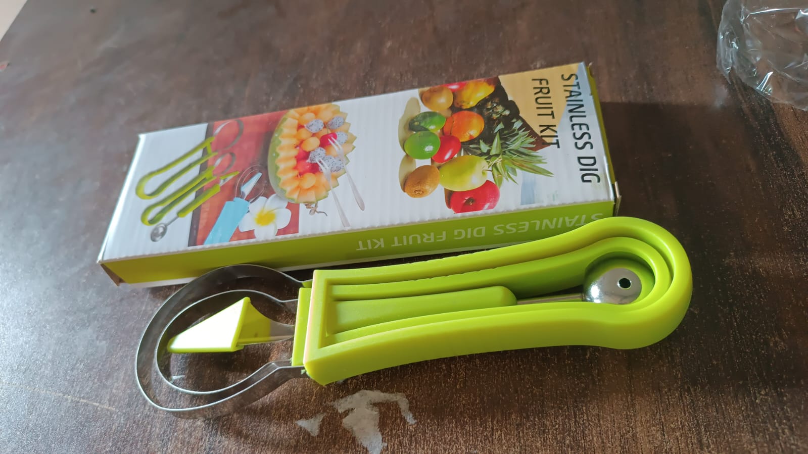 Professional 3 in 1 Stainless Steel Watermelon Cutter Fruit Carving Tools Set (1 Set) - Shivani Jaswal Professional 3 in 1 Stainless Steel Watermelon Cutter Fruit Carving Tools Set (1 Set)