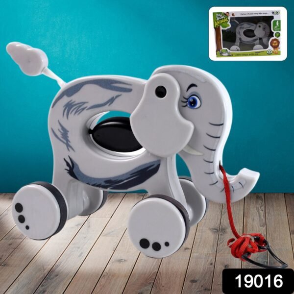 Pull Along Toddler Toy, Pull Along Toy with Attractive Design (Elephant)
