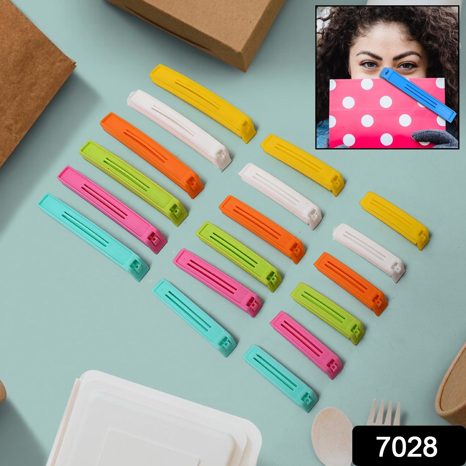 Food Bag Clip Sealer – Airtight Plastic Clips for Snacks, Kitchen & Camping (18 Pc Set) - Shivani Jaswal Food Bag Clip Sealer – Airtight Plastic Clips for Snacks, Kitchen & Camping (18 Pc Set)