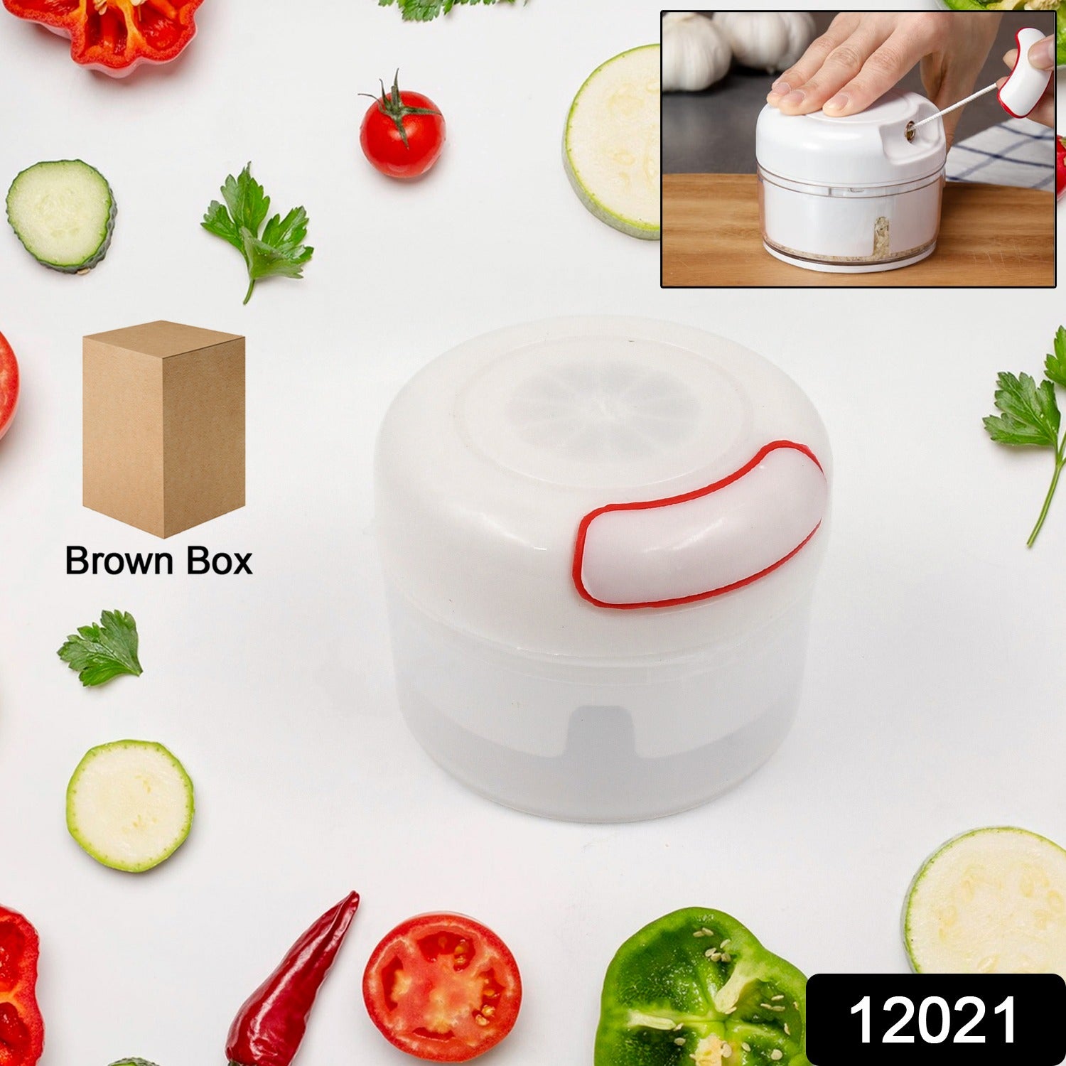Manual Mini Food Processor Vegetable Chopper Hand Pull String Onion Chopper (1 Pc) - Shivani Jaswal Manual Mini Food Processor Vegetable Chopper Hand Pull String Onion Chopper (1 Pc)